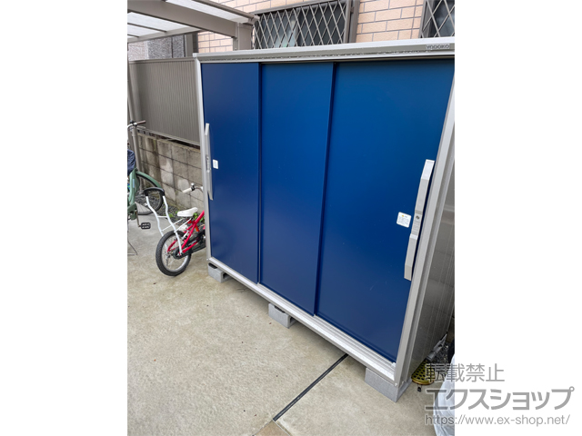 大阪府茨木市のの物置・屋外倉庫 エスモ 一般型 1800×674×1613 ESF-1806D-DO 施工例