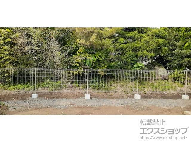 岩手県呉市のYKKAPのフェンス・柵・塀 イーネットフェンス 3F型 自由柱施工 施工例