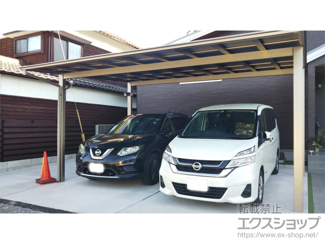 佐賀県木津川市のValue Selectのカーポート ソリッドポート ワイド 積雪〜20cm対応 施工例