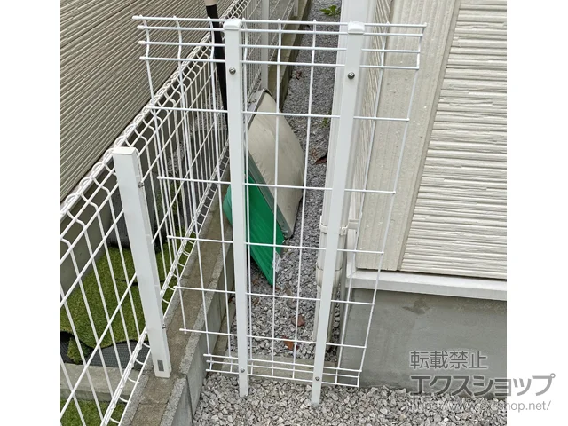 東京都横浜市のYKKAPのフェンス・柵 イーネットフェンス 3F型 自由柱施工 施工例