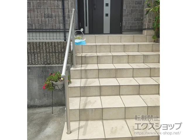 大阪府所沢市のYKKAPの屋外手すり パルトナーUDフェンス1型(手すり)自立タイプ 施工例