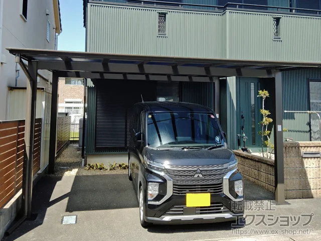 岐阜県木津川市のValue Selectのカーポート ソリッドポート ワイド 積雪〜20cm対応 施工例