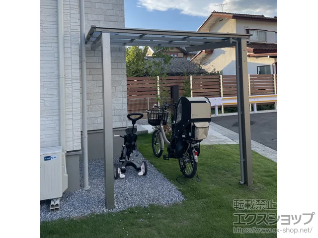 栃木県静岡市のValue Selectのサイクルポート・自転車置き場 ネスカFミニ (フラットスタイル) 積雪〜20cm対応 施工例