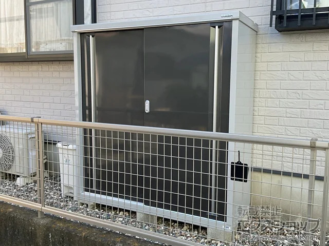 静岡県柏市のイナバの物置・収納・屋外倉庫 シンプリー 一般型 1520×515×1603(MJX-155D) MJX-155D-EB 施工例